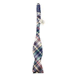 Saddlebred Plaid‎ Navy and Green Bow Tie - NWT